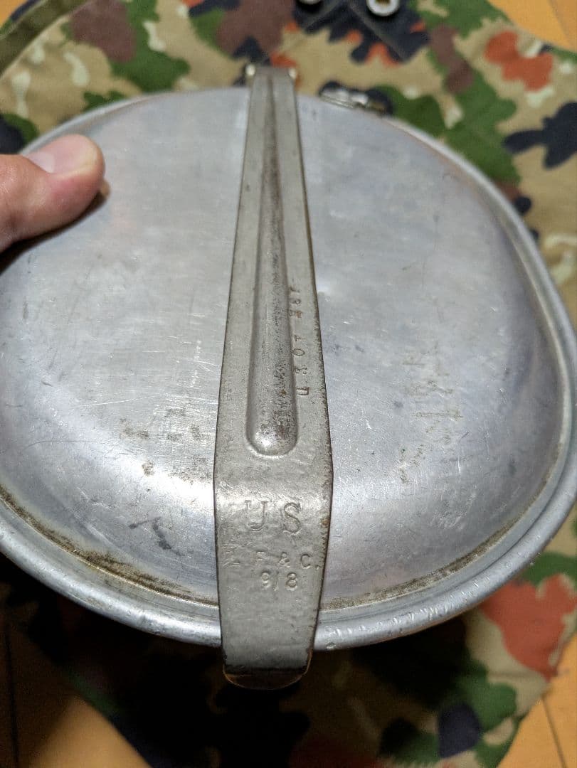 第二次世界大戦 米軍 M1910 USメスキット 1918年　軍幕　飯盒