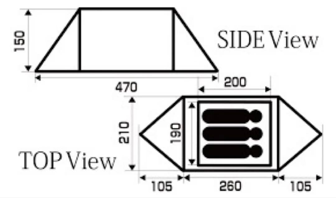 キャンプテント ベージュ 2人用　ハイランダー　アルネス　ユドゥン