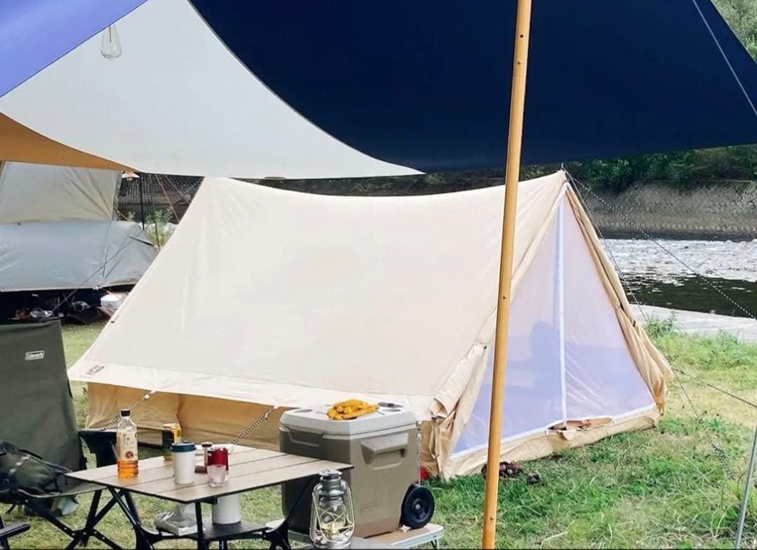 キャンプテント ベージュ 2人用　ハイランダー　アルネス　ユドゥン