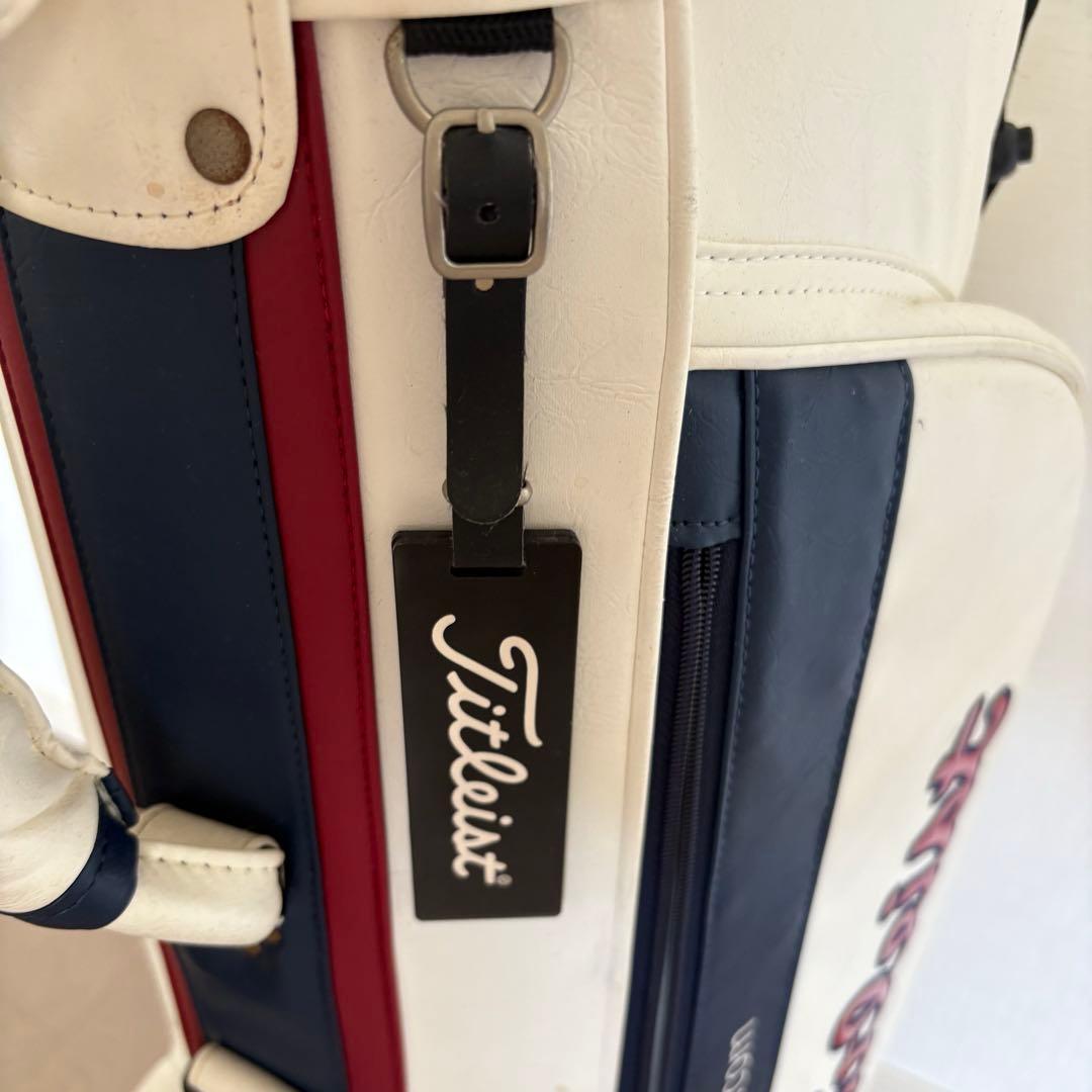 Titleist キャディバッグ 白 クラッシックデザイン　タイトリスト
