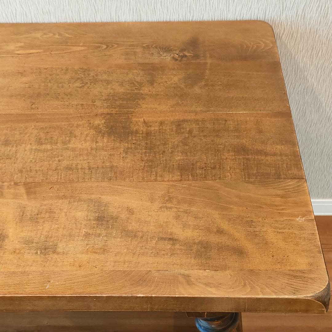 アンティークテーブル　ダイニング　ヨーロピアン　アイアン　天然木