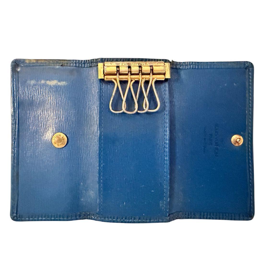 ルイヴィトン エピ 4連キーケース ブルー 青 セット売り可 - メルカリ