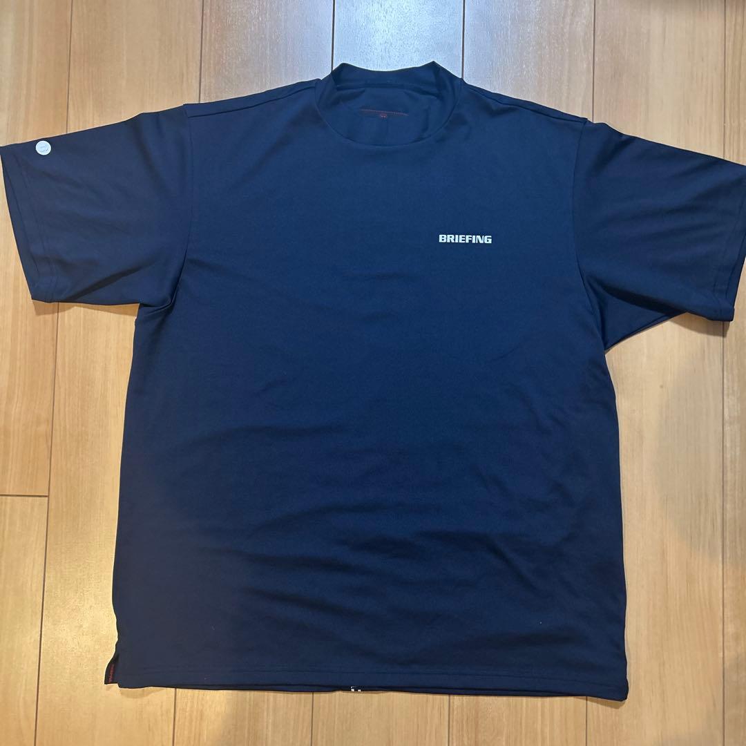 ブリーフィング BRIEFING バックロゴライン　モック　ネイビー