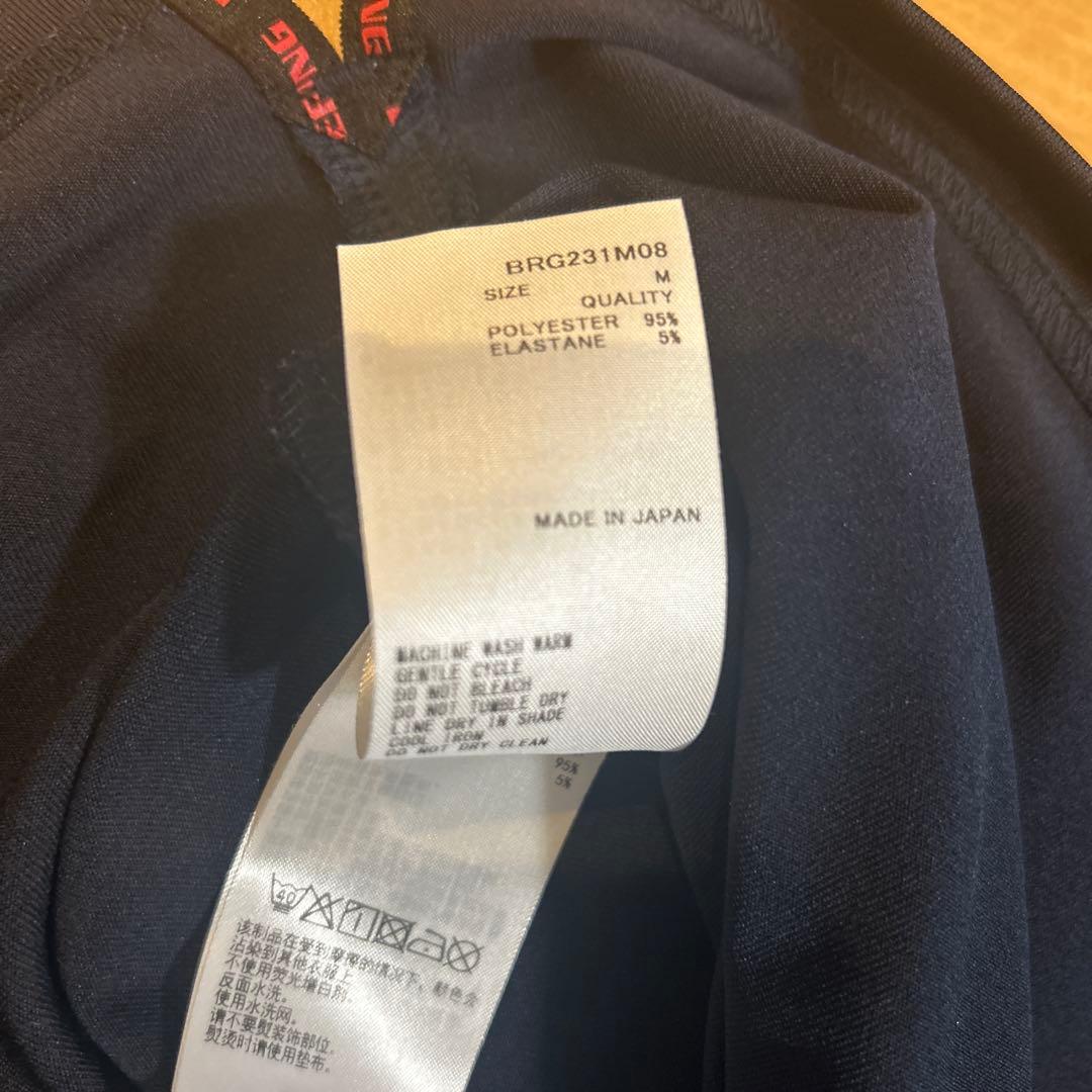 ブリーフィング BRIEFING バックロゴライン　モック　ネイビー