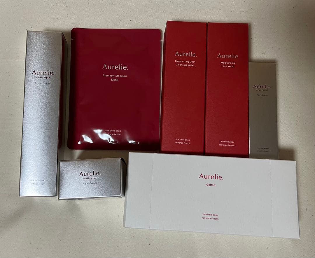 Aurelie 7点セット プレミアムエイジング集中ケアコース定期便商品
