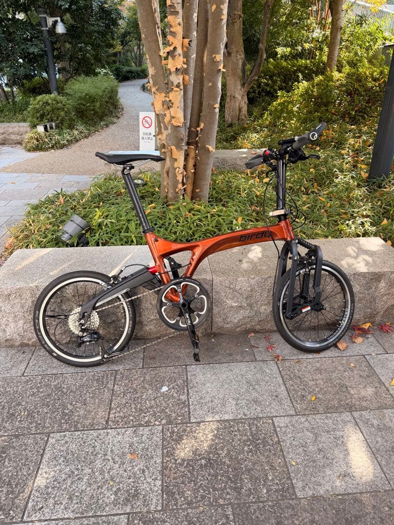 折りたたみ自転車 アルミフレーム オレンジ