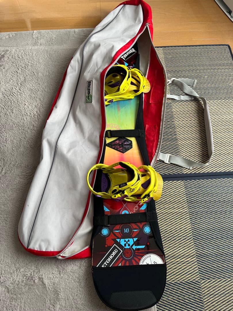 ケース付き！Salomon GYPSY 143 スノーボードFLUXビンディング