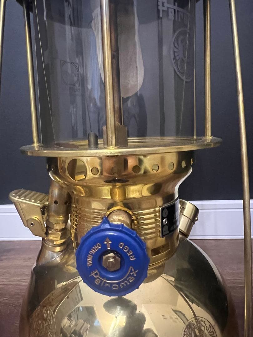 希少品 エラー品 Petromax HK500 ランタン 真鍮製 灯油　ケロシン
