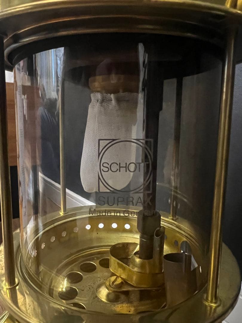 希少品 エラー品 Petromax HK500 ランタン 真鍮製 灯油　ケロシン