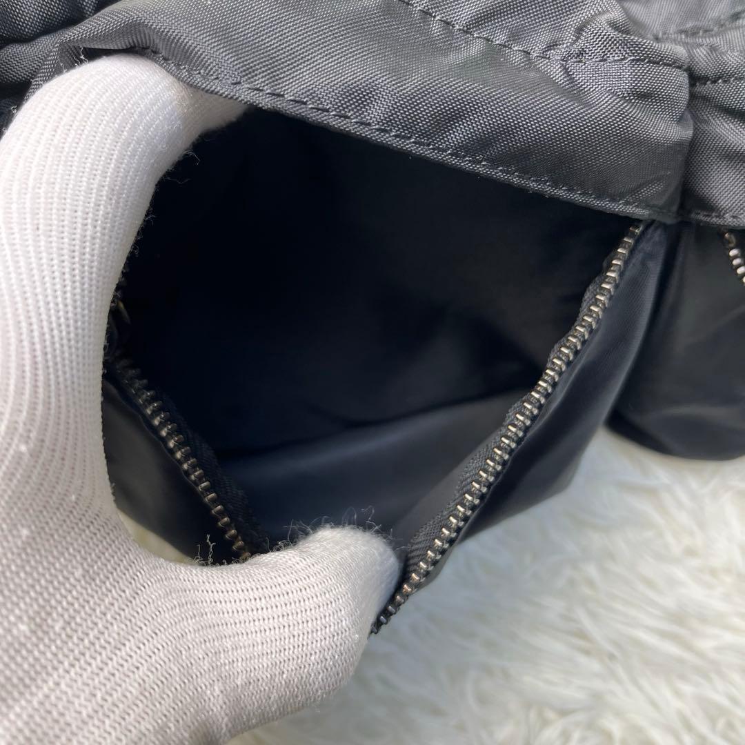 【美品】PORTER フォース ボディバッグ 2way ブラック ユニセックス