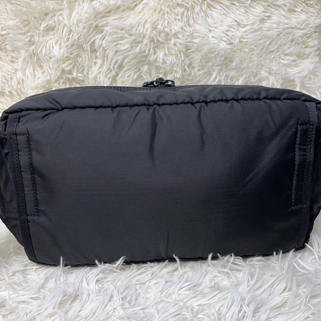 【美品】PORTER フォース ボディバッグ 2way ブラック ユニセックス