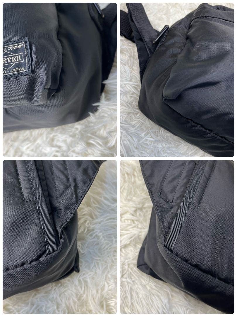 【美品】PORTER フォース ボディバッグ 2way ブラック ユニセックス