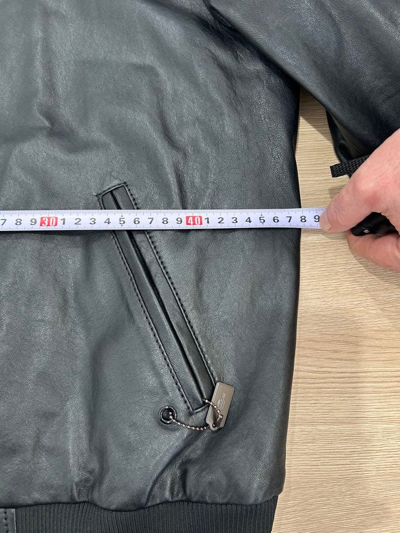 COACH ブラック レザー スタジャン S