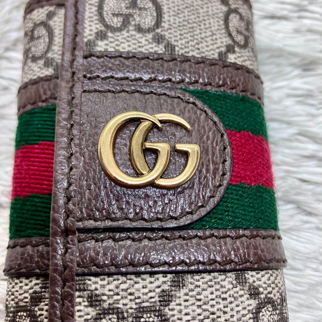 箱付き極美品✨GUCCI 6連キーケース オフディア マーモント シェリー
