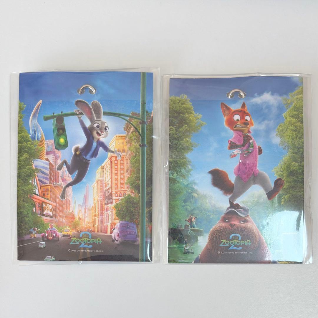 ズートピア 2 韓国 映画 特典 ニック ジュディ キーホルダー 2個