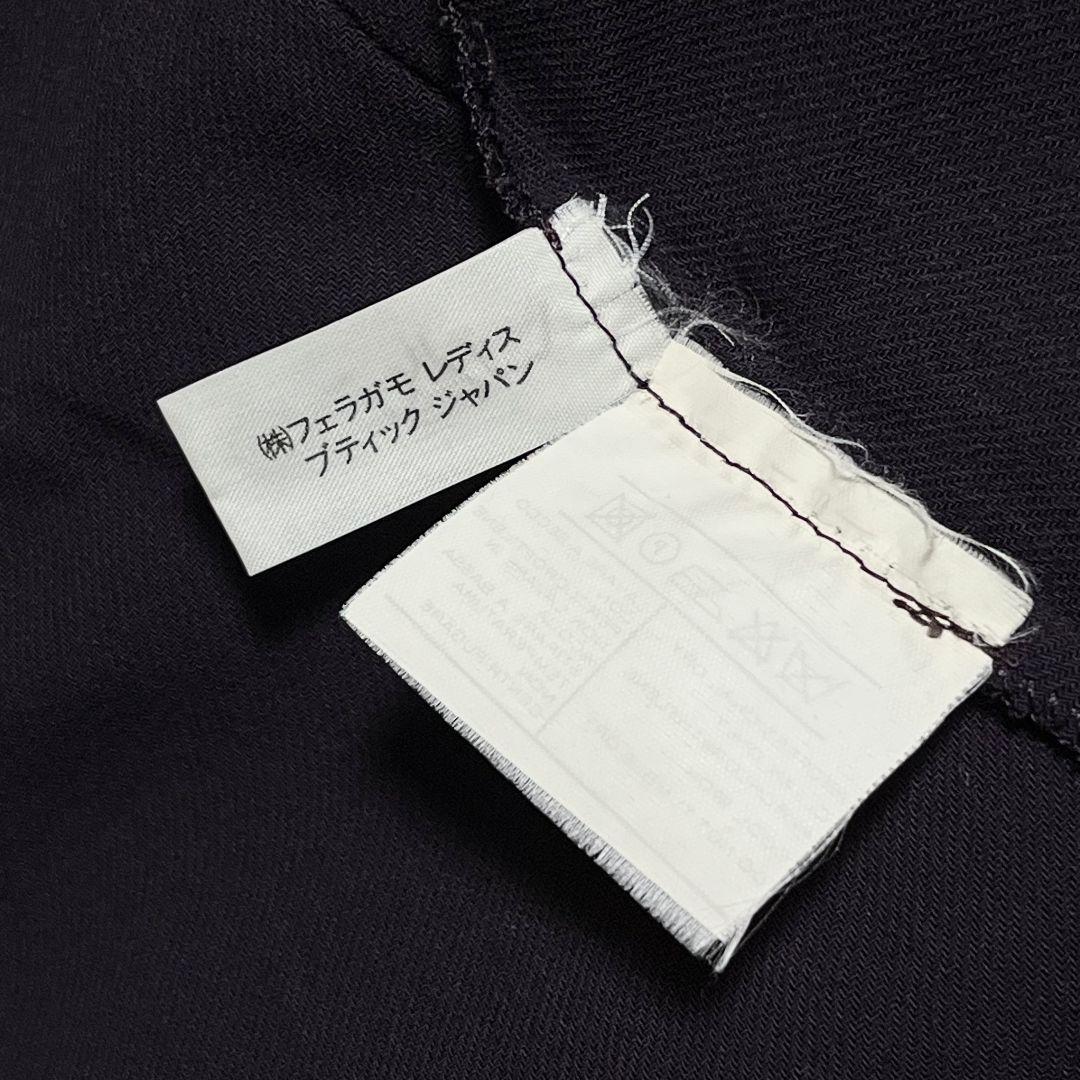 【金ボタン】【L】Salvatore Ferragamo プリーツ ワンピース