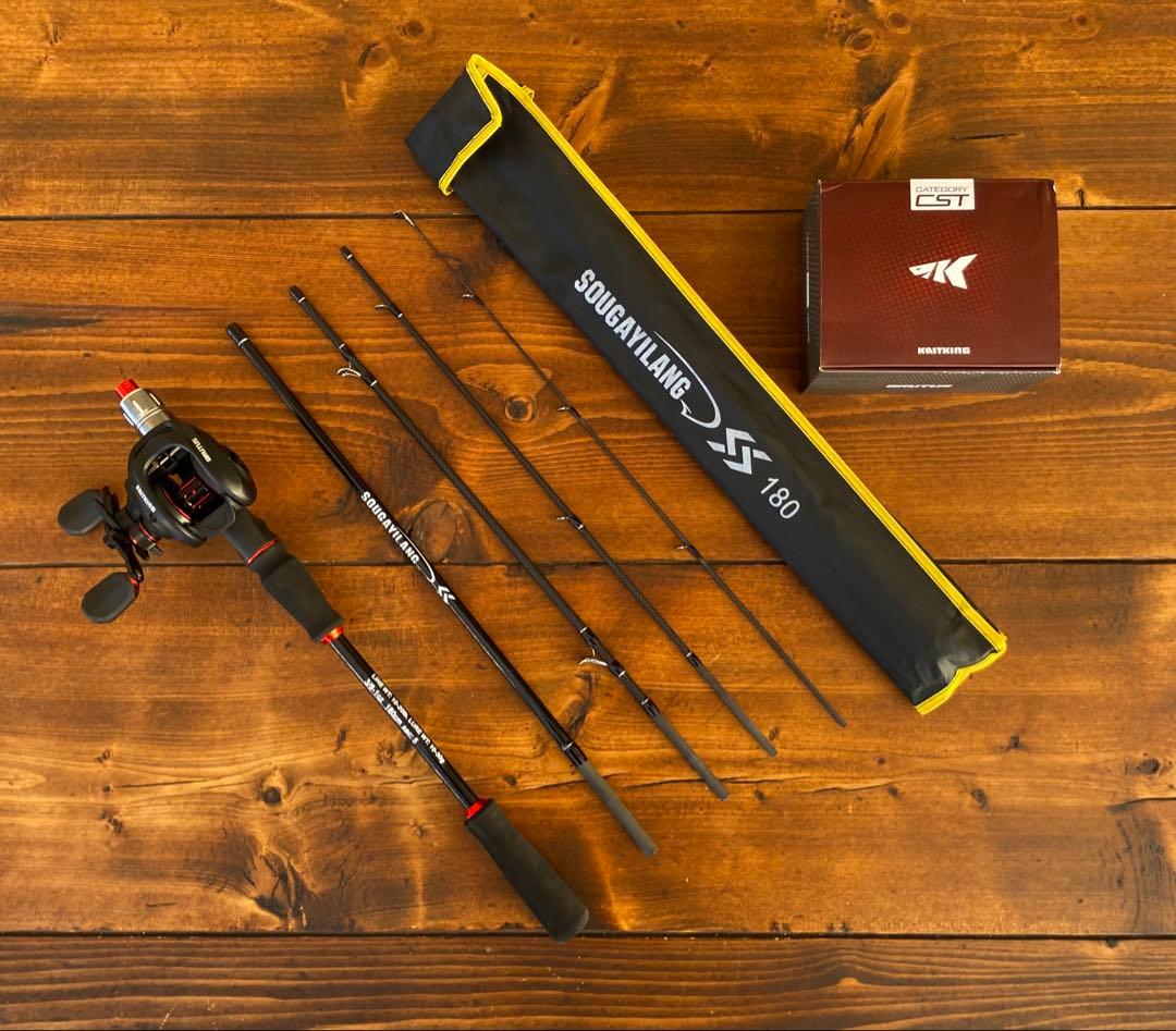 釣り竿セット ベイトロッド 6ft 180cm バス釣り kastking 軽量