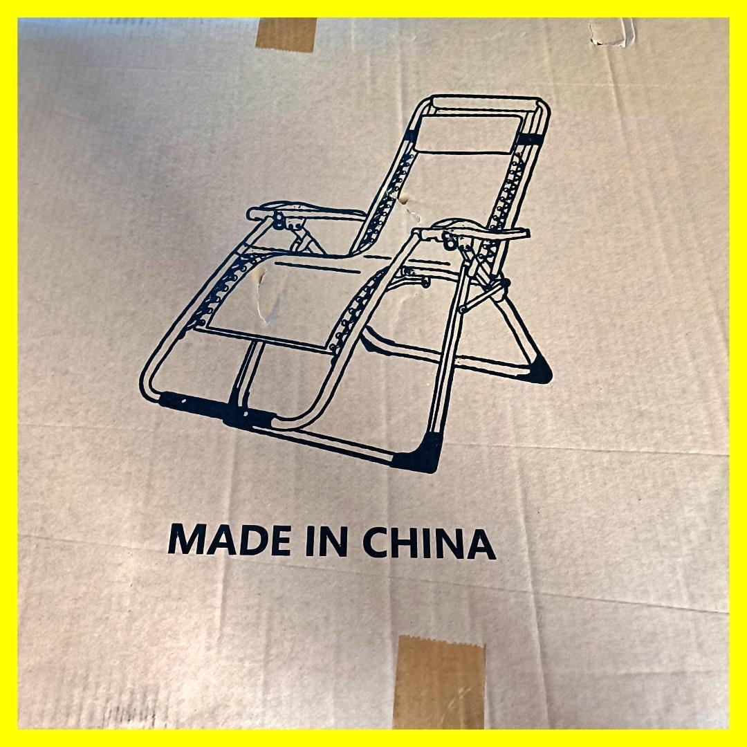 リクライニングチェア 折りたたみ 角度調節 カップホルダー付 枕つき