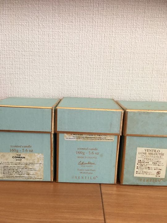 新品＊高級フランス　ventiro キャンドル　3つset  箱ダメージ
