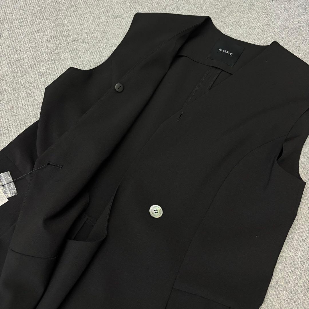 未使用　N.O.R.C　レディース　ウォッシャブルオールインワン　M　ブラック