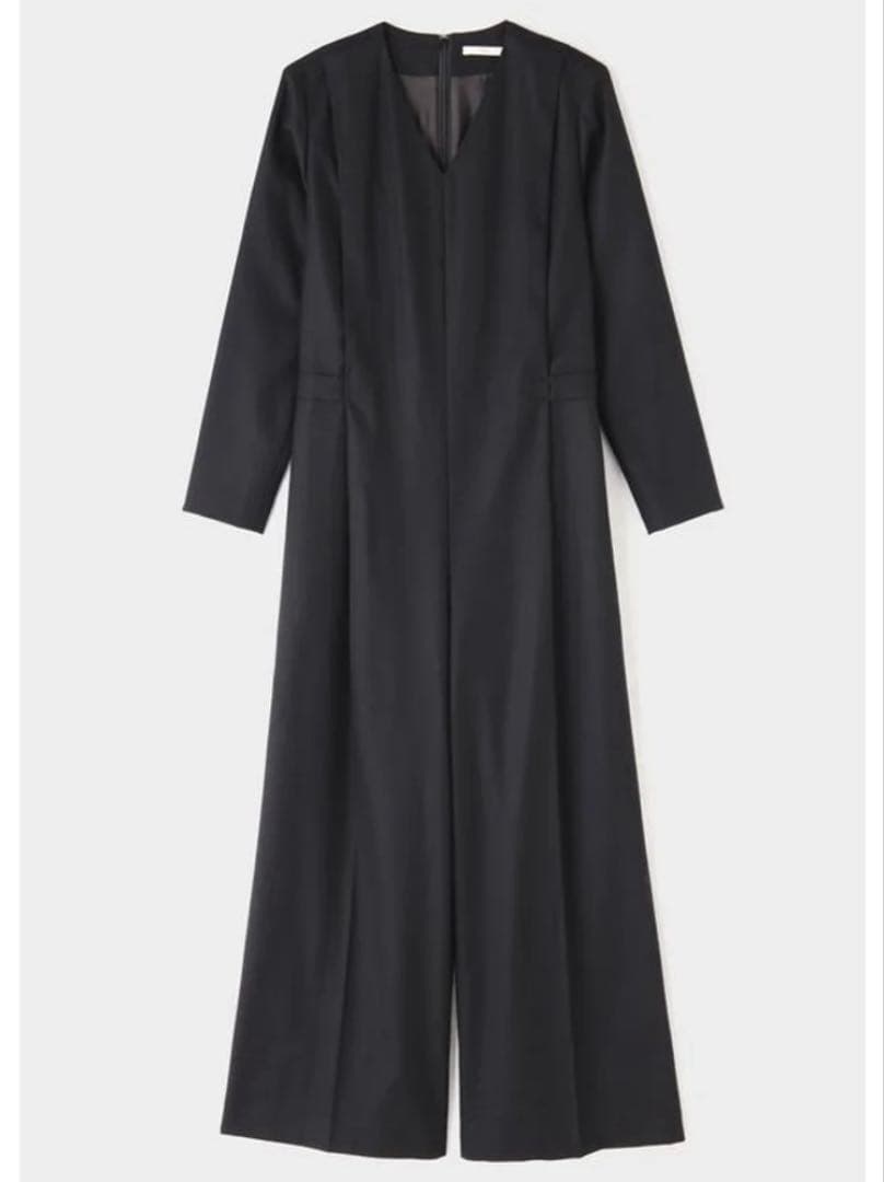 【新品タグ付き】LE PHIL ルフィル ウールストレッチコンビネゾン 1 黒