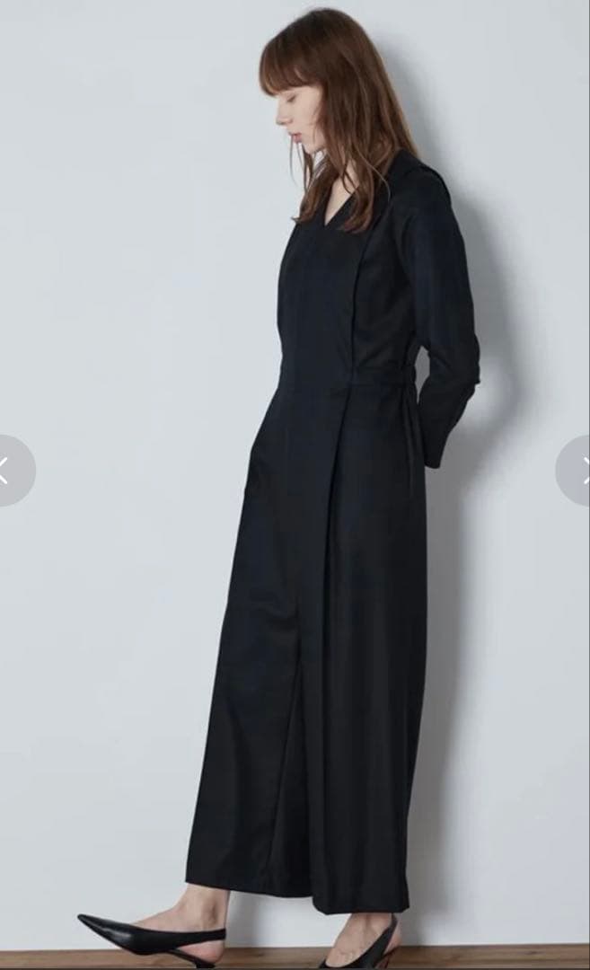 【新品タグ付き】LE PHIL ルフィル ウールストレッチコンビネゾン 1 黒