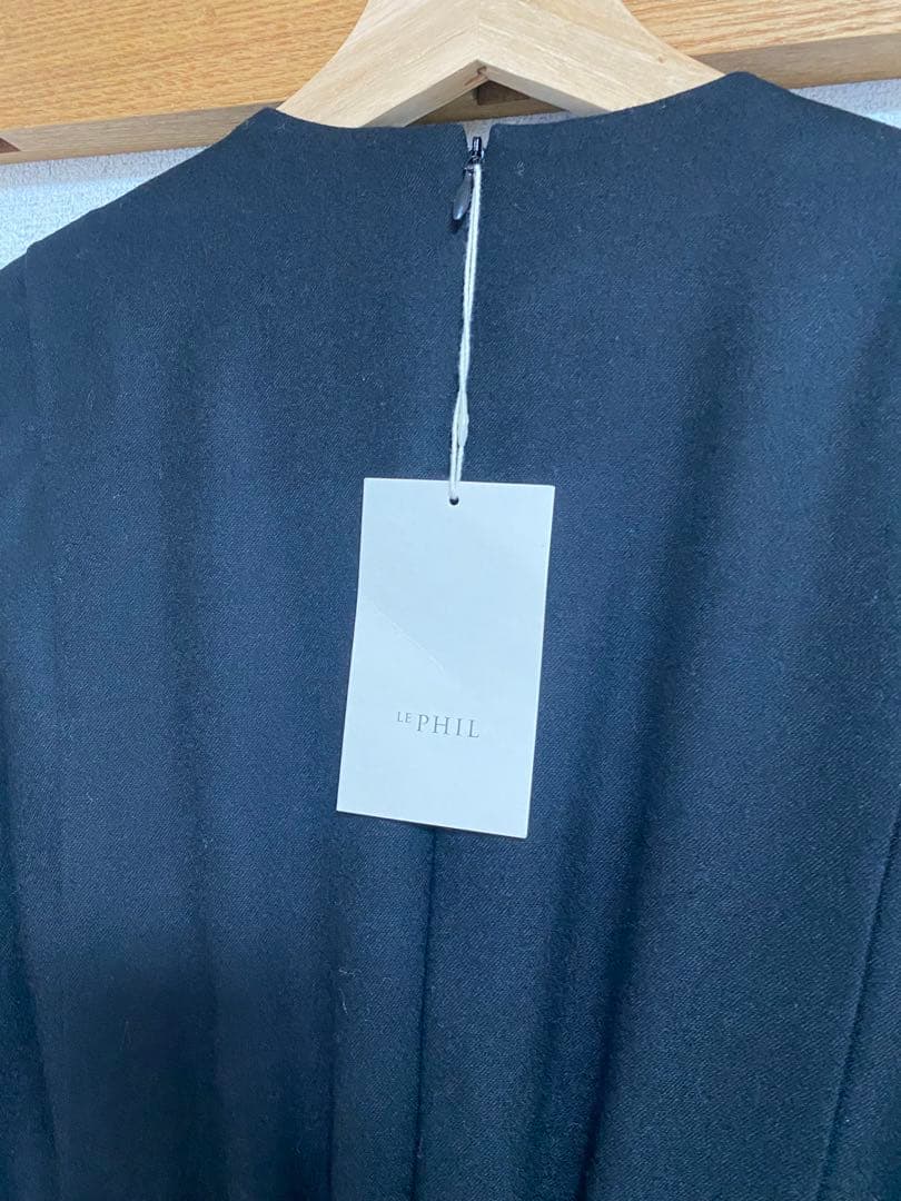 【新品タグ付き】LE PHIL ルフィル ウールストレッチコンビネゾン 1 黒