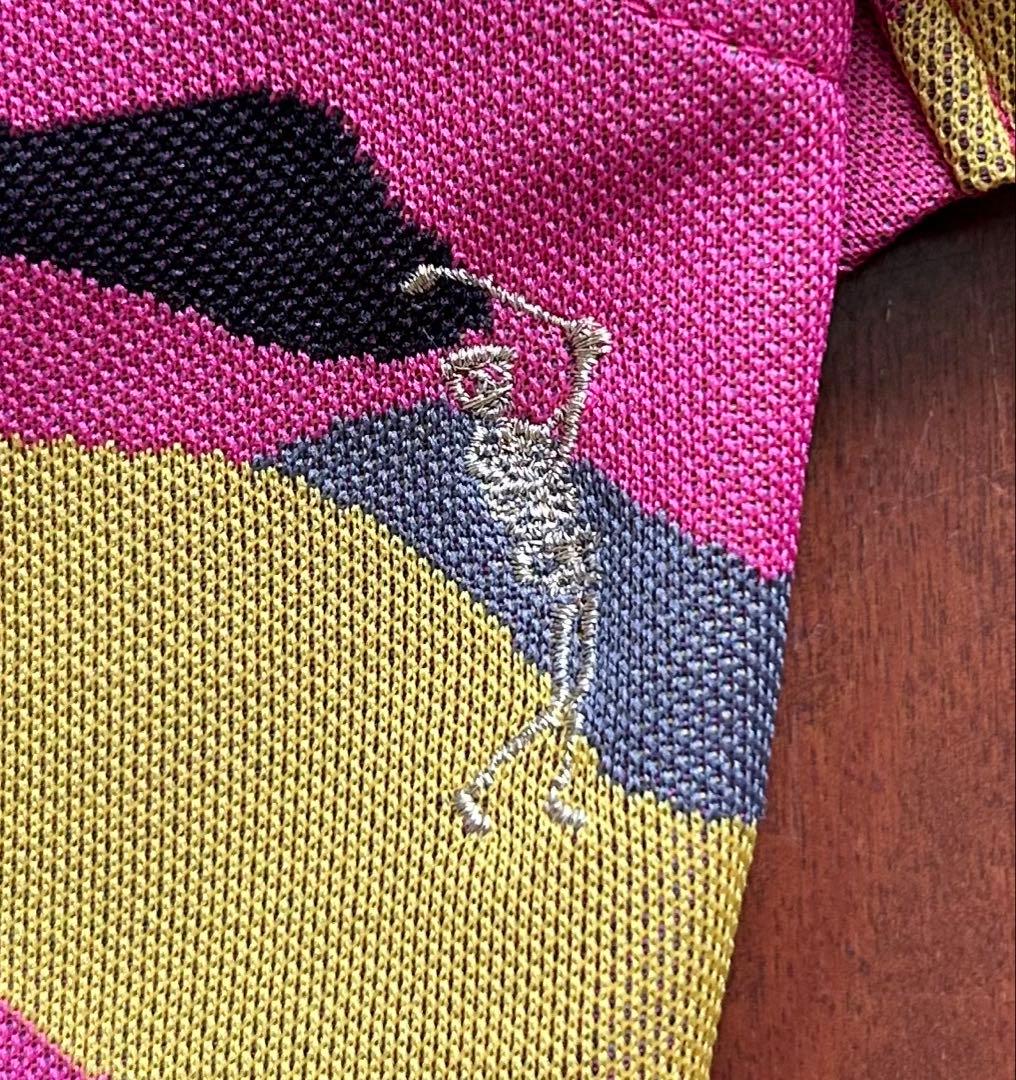 MARK&LONAマークアンドロナスカル カモフラポロシャツ ピンクレディースS