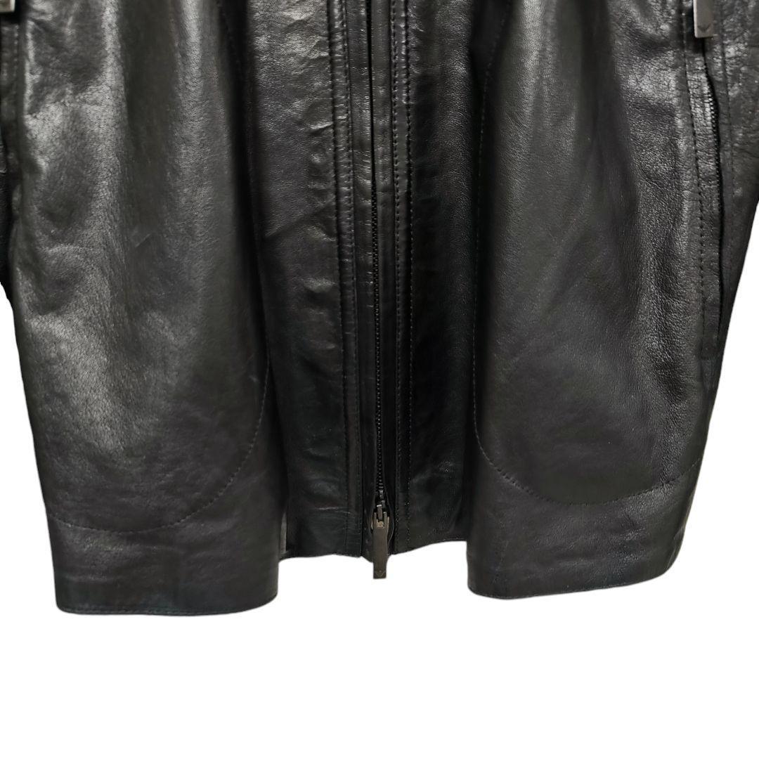 EMPORIO ARMANI レザー 切替 ジャケット GACKT着用 - メルカリ