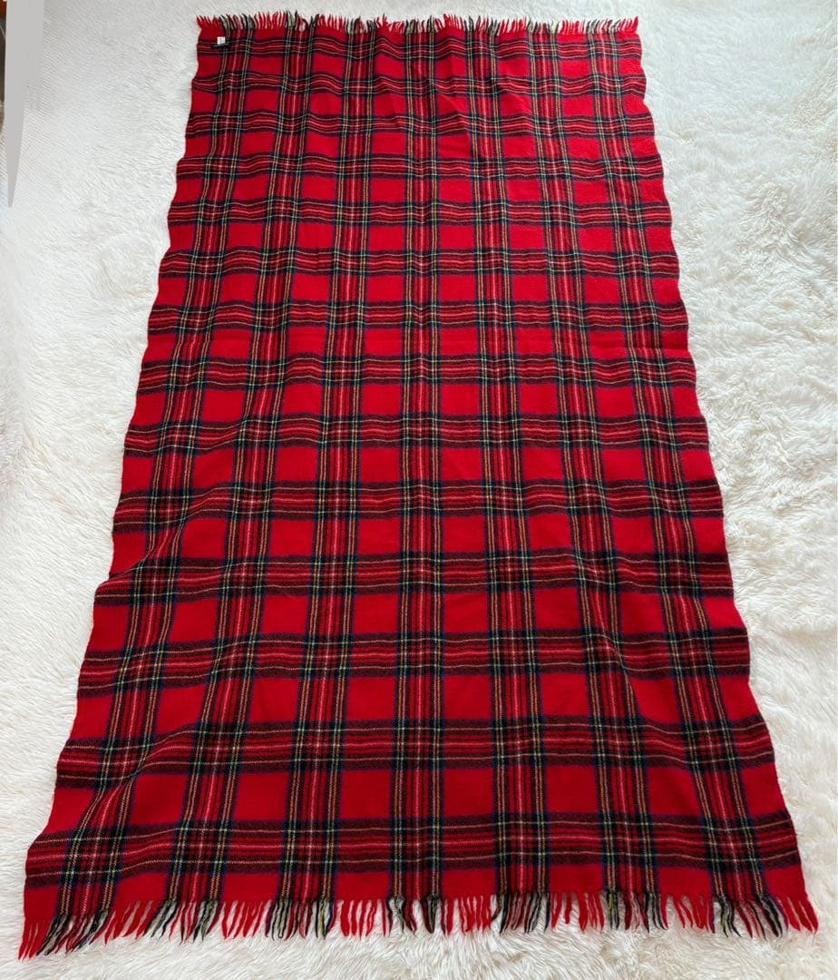 トリコットコムデギャルソン 大判ストール チェック柄 マフラー ブランケット