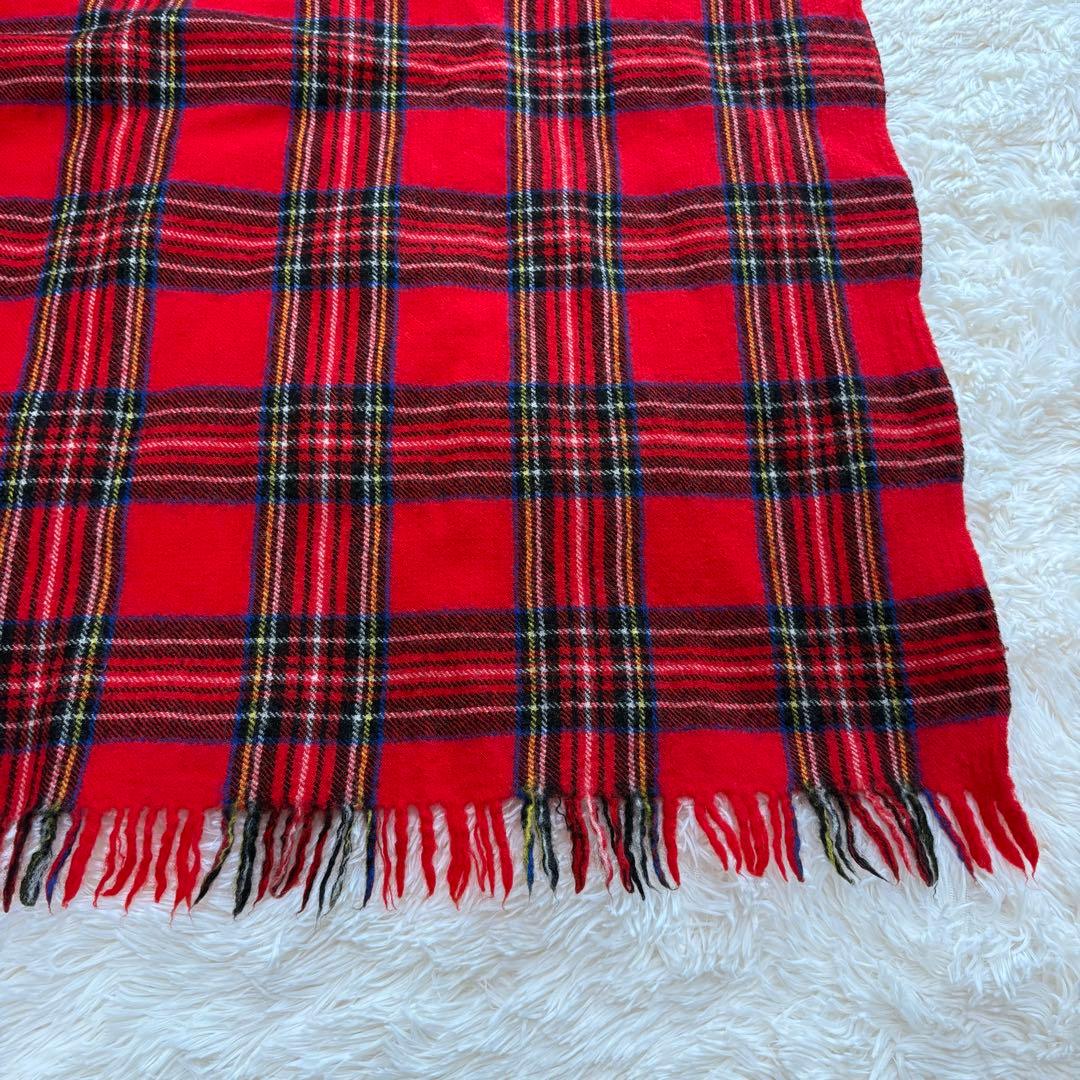 トリコットコムデギャルソン 大判ストール チェック柄 マフラー ブランケット