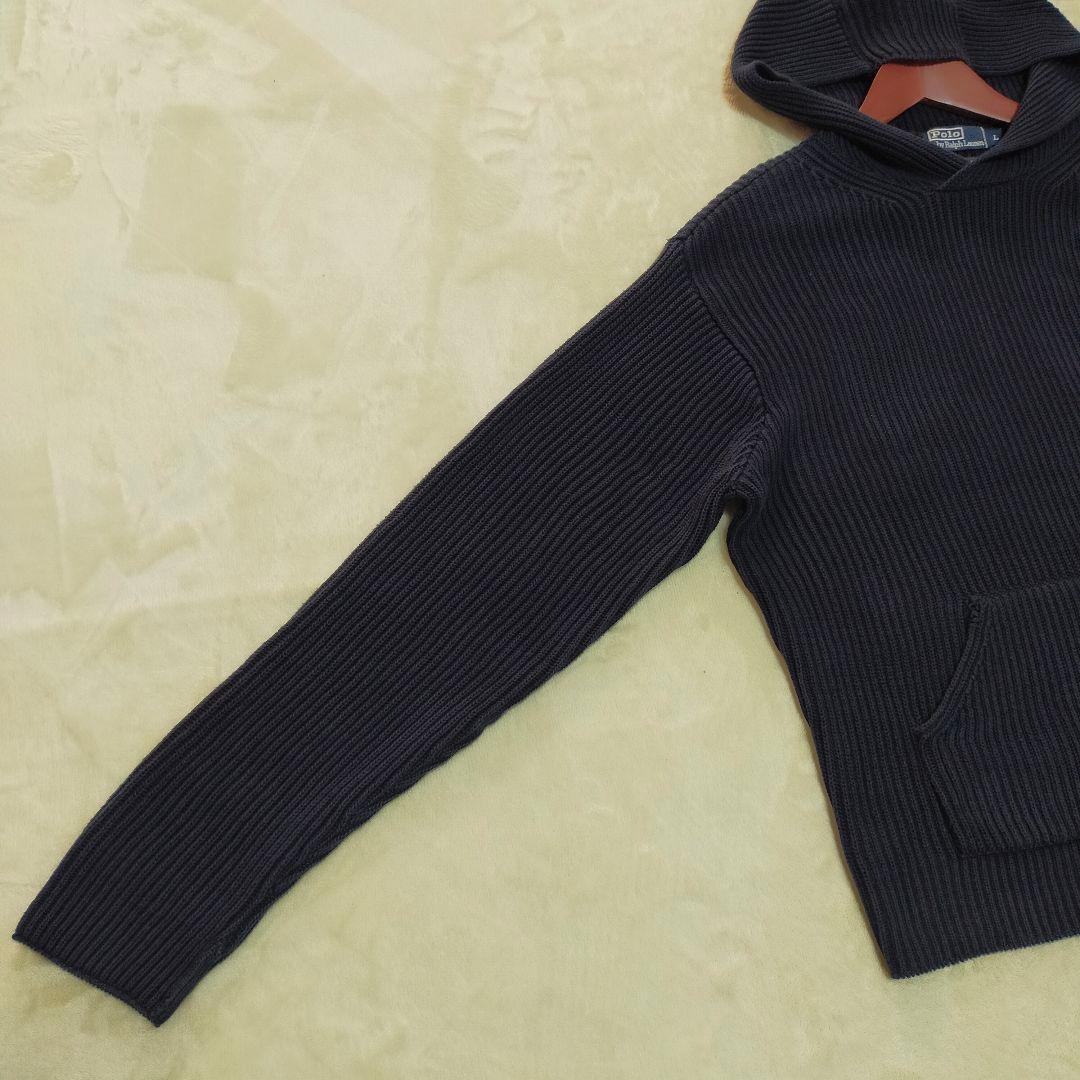 美品　90S　ポロラルフローレン　ケーブルニットパーカー　Lサイズ