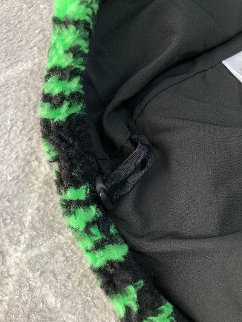 新品 パーリーゲイツ ジャックバニー 先染めボア プルオーバー(5)サイズL/緑