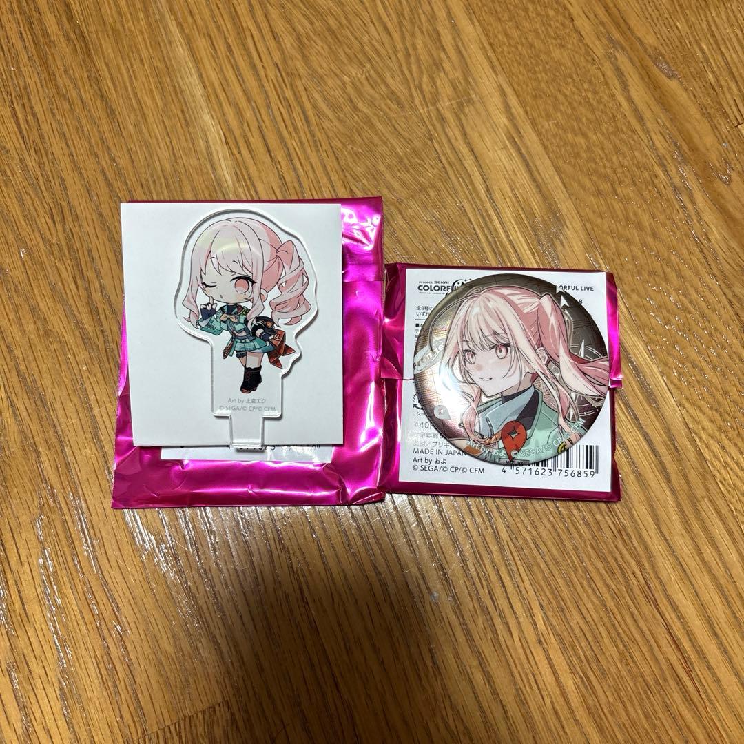 プロセカ セカライ5th アクリルクリップスタンド メタリック缶バッジ