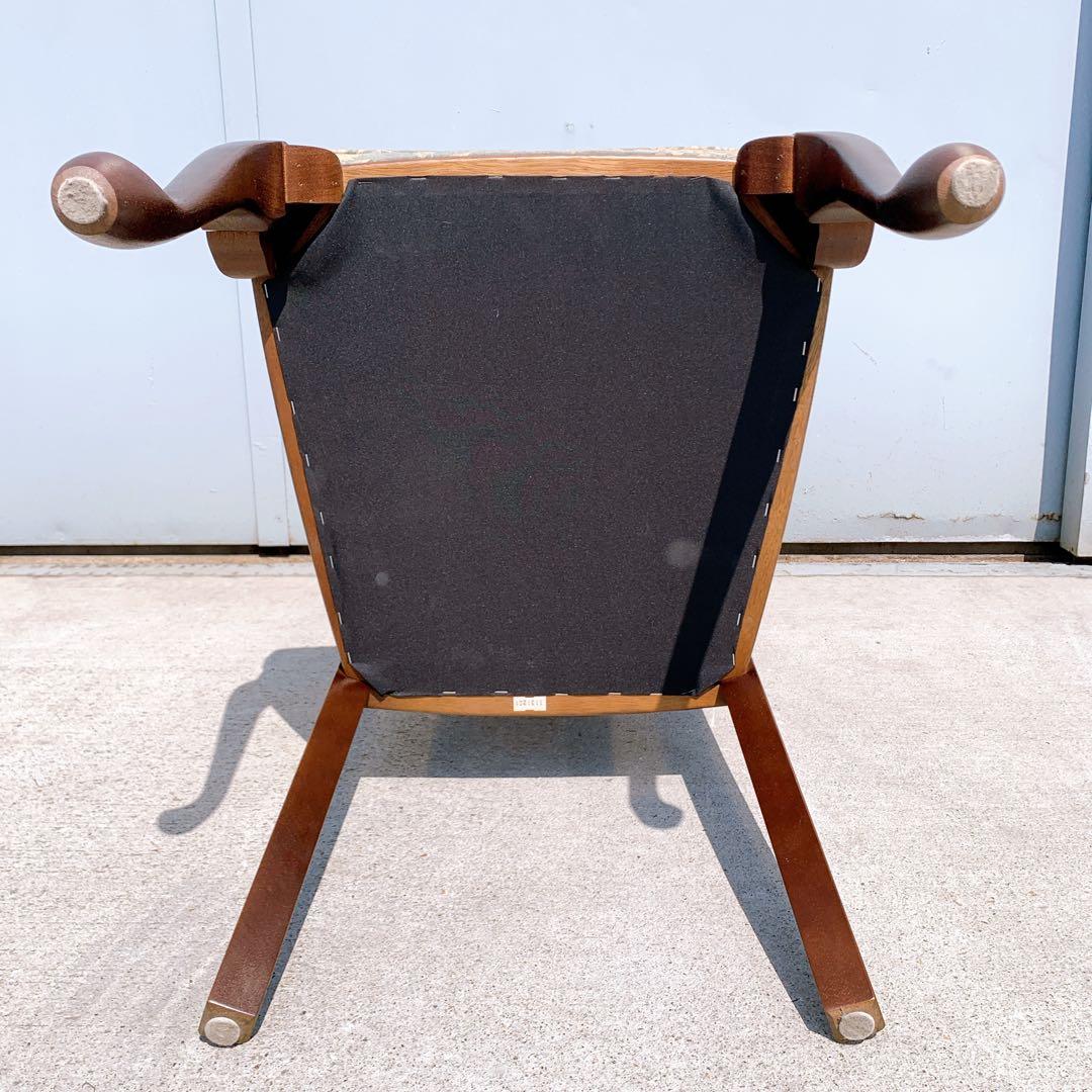 【美品】Maruni マルニ木工 ダイニングチェア アンティークチェア 猫脚①