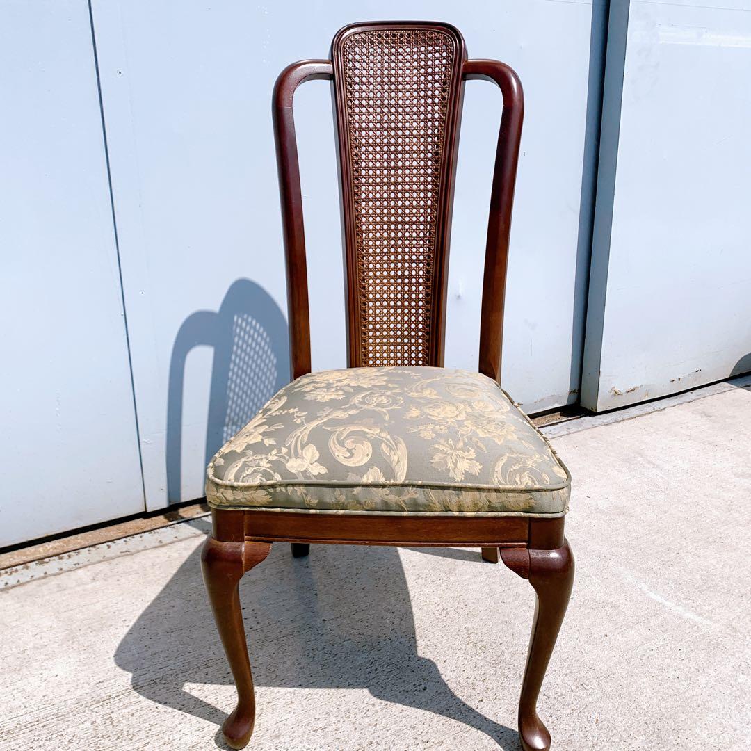 【美品】Maruni マルニ木工 ダイニングチェア アンティークチェア 猫脚①
