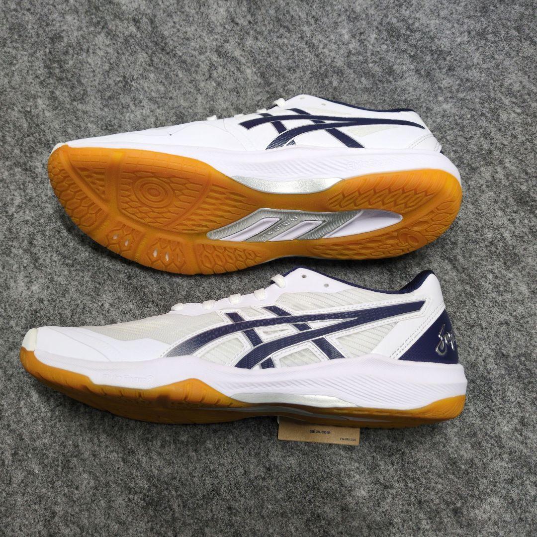 asics バレーボールシューズ 25.5cm ホワイト/ネイビー