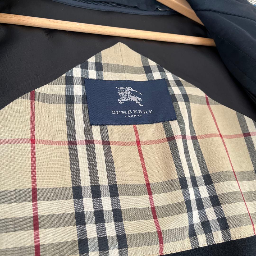 バーバリーステンカラーコート　ブラック