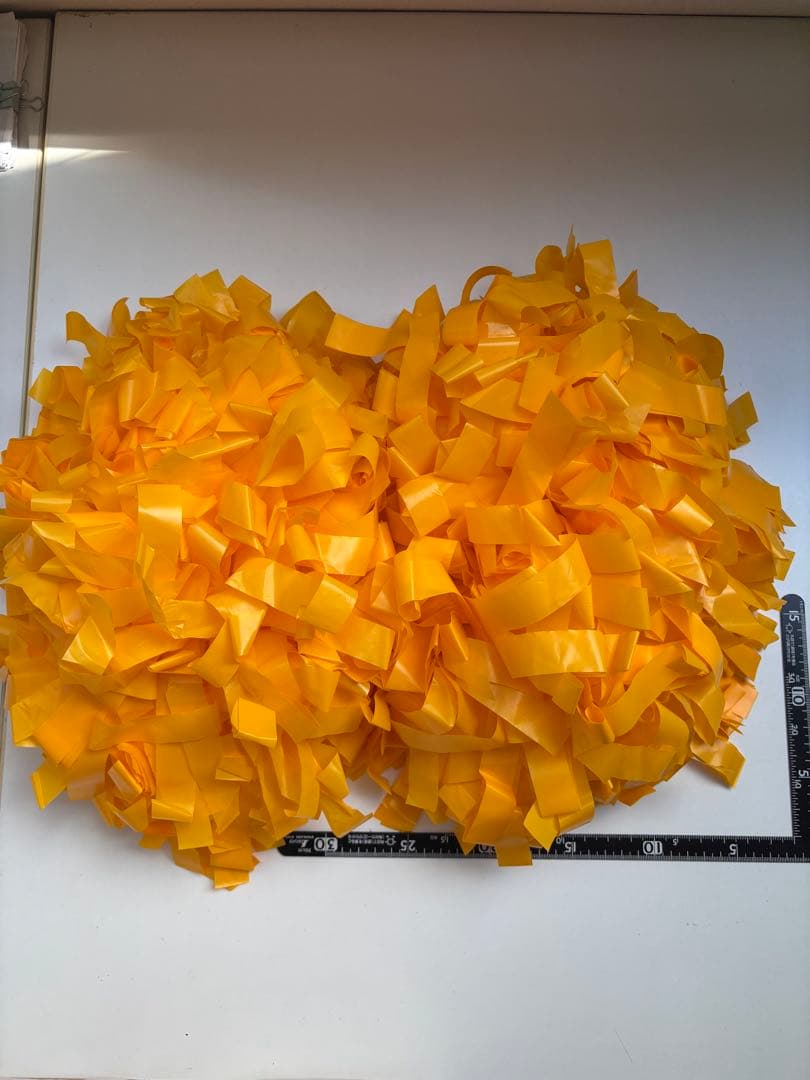 チアリーディング・チアダンス　ポンポン（黄色）【５つまとめ買い】