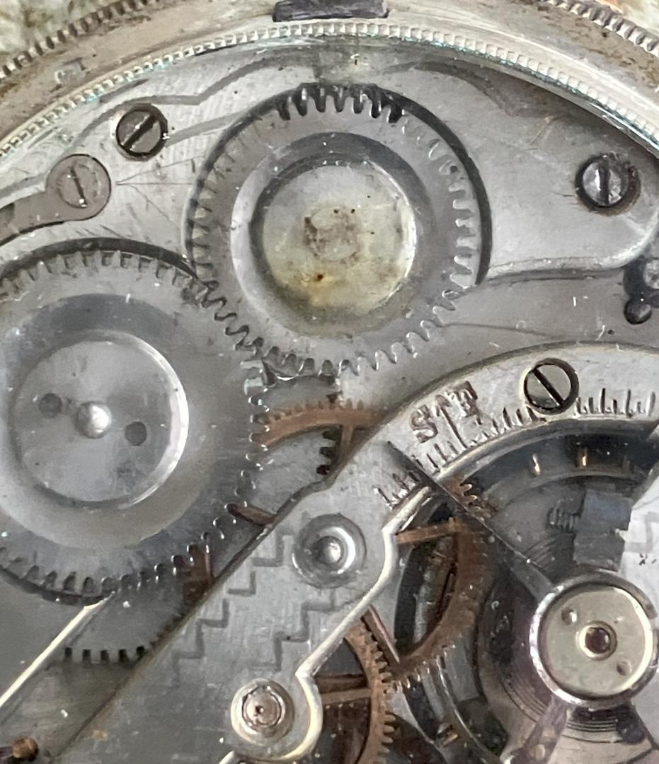 手巻き懐中時計 TRUSTY 犬のマーク レトロ ジャンク品 写真追加有の