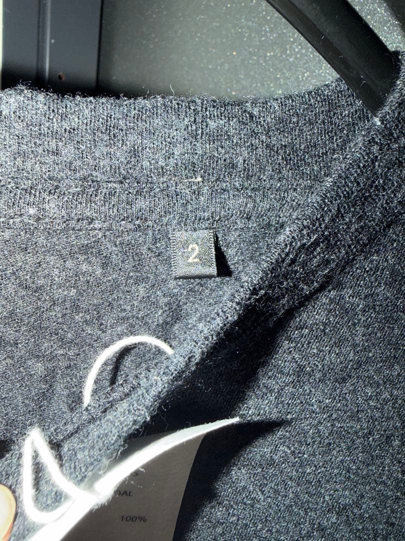 【試着のみ美品】COMOLI ウール天竺 長袖クルー size2