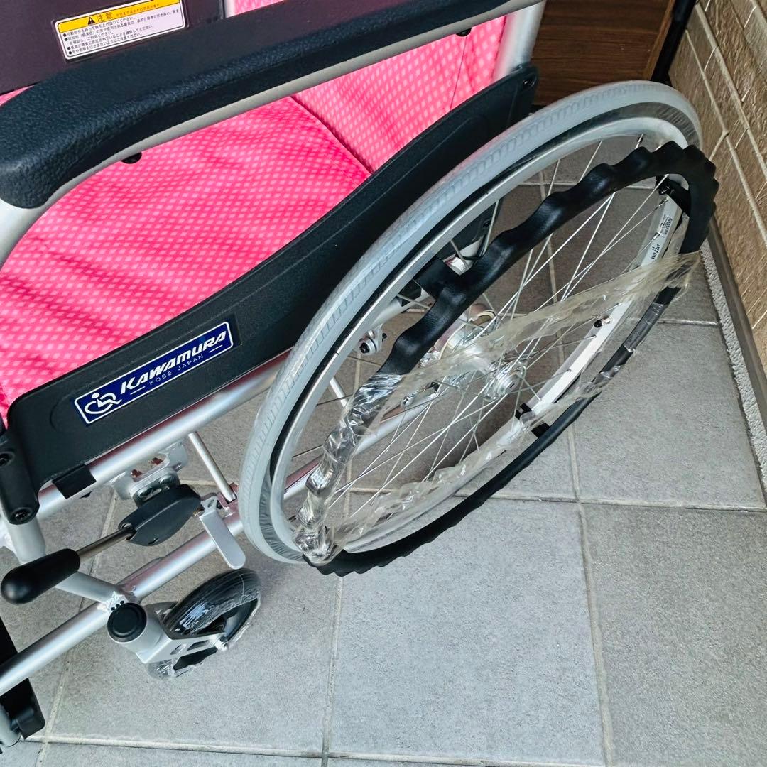【未使用】カワムラサイクル　自走用　超軽量　車椅子　ふわりす　KF22-40SB