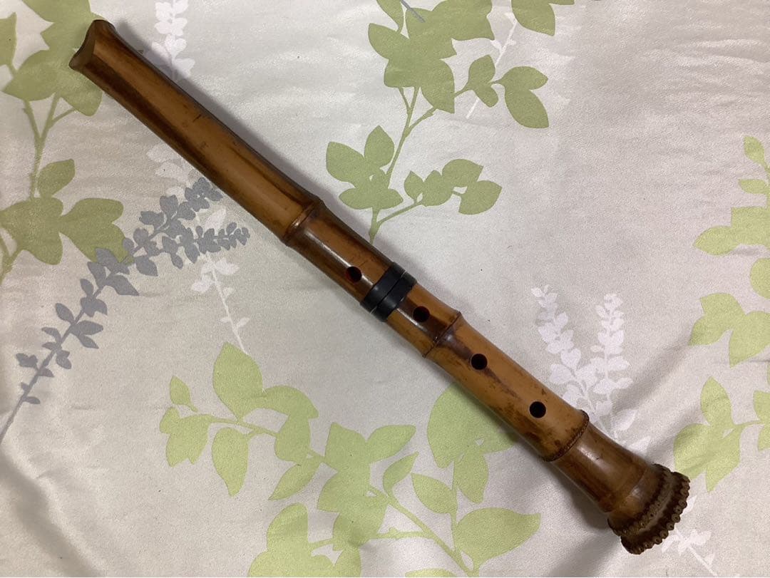25日限定値下げ★レアな希少尺八 和楽器 キャップ 管楽器と革のケース