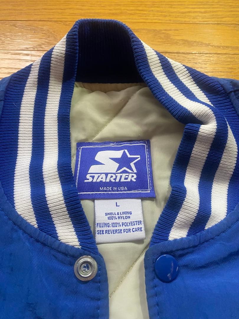 焼*も様 スターター社製　ドジャース 野茂英雄　スタジアムジャケット L