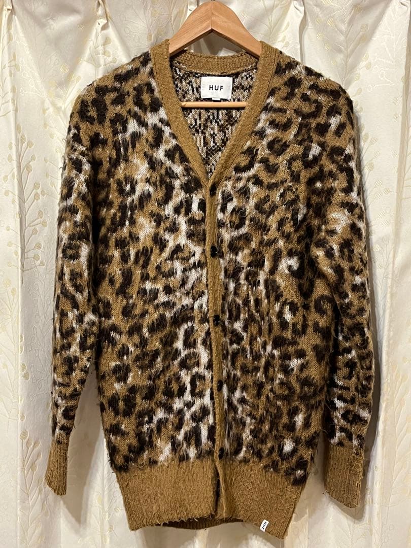 HUF レオパード柄 カーディガン - メルカリ