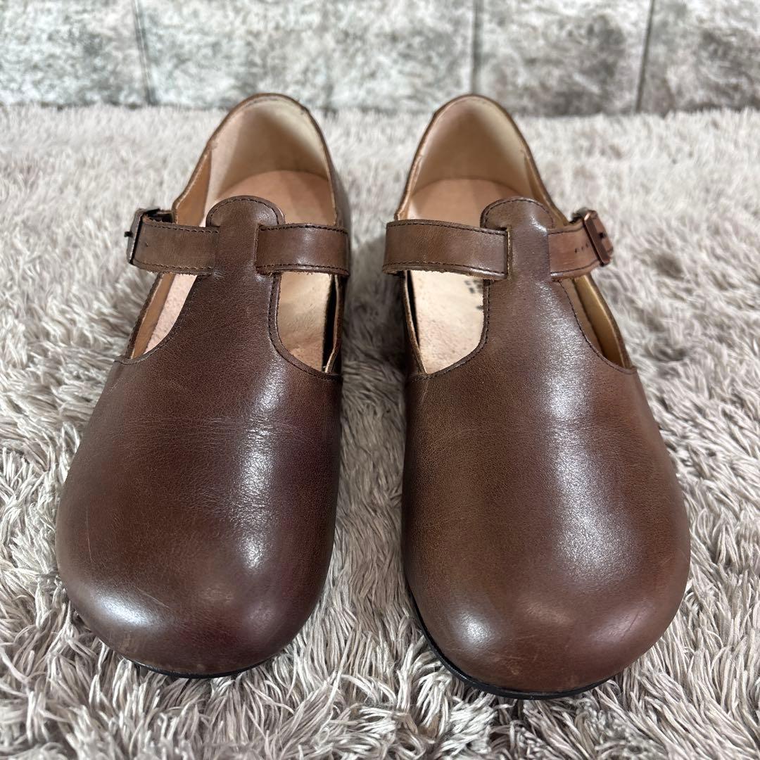 極美品❣️BIRKENSTOCK ティッケル 本革 ストラップシューズ