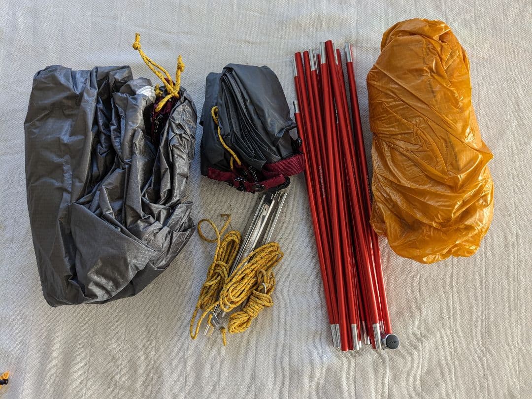 モンベル ステラリッジ テント2 本体＋ フライシート、グランドシート