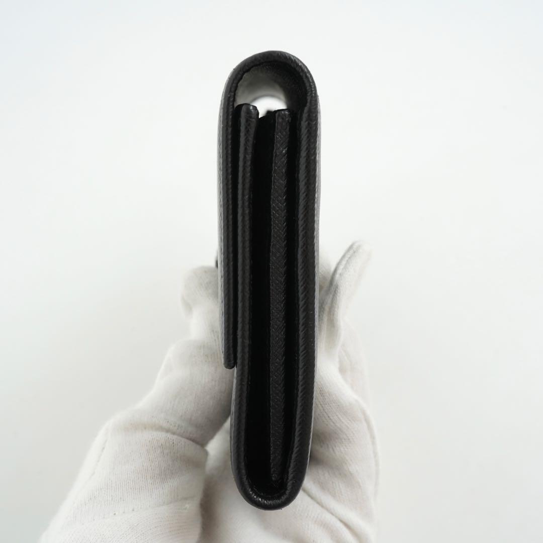 ✨極上美品✨　フェラガモ　長財布　ヴァラリボン　ロゴ刻印　本革　レザー　ブラック