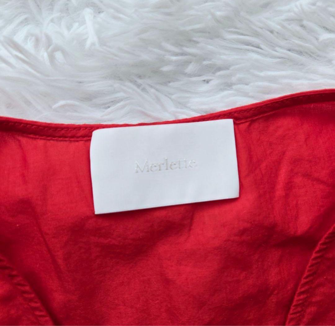 美品 Merlette 日本別注 RED COLLECTION ティアードドレス