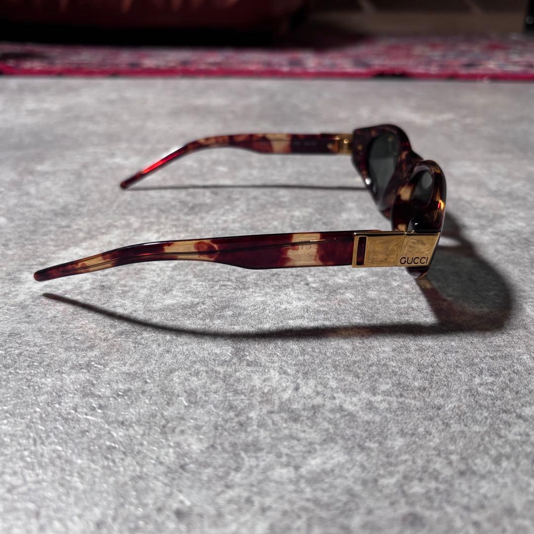 小物 00s y2k GUCCI square oval sunglasses